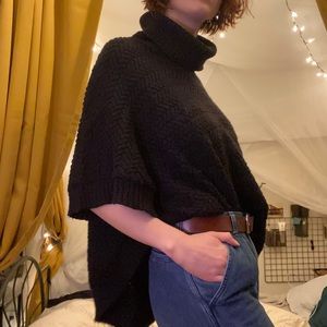 LOLË Black Turtleneck Sweater